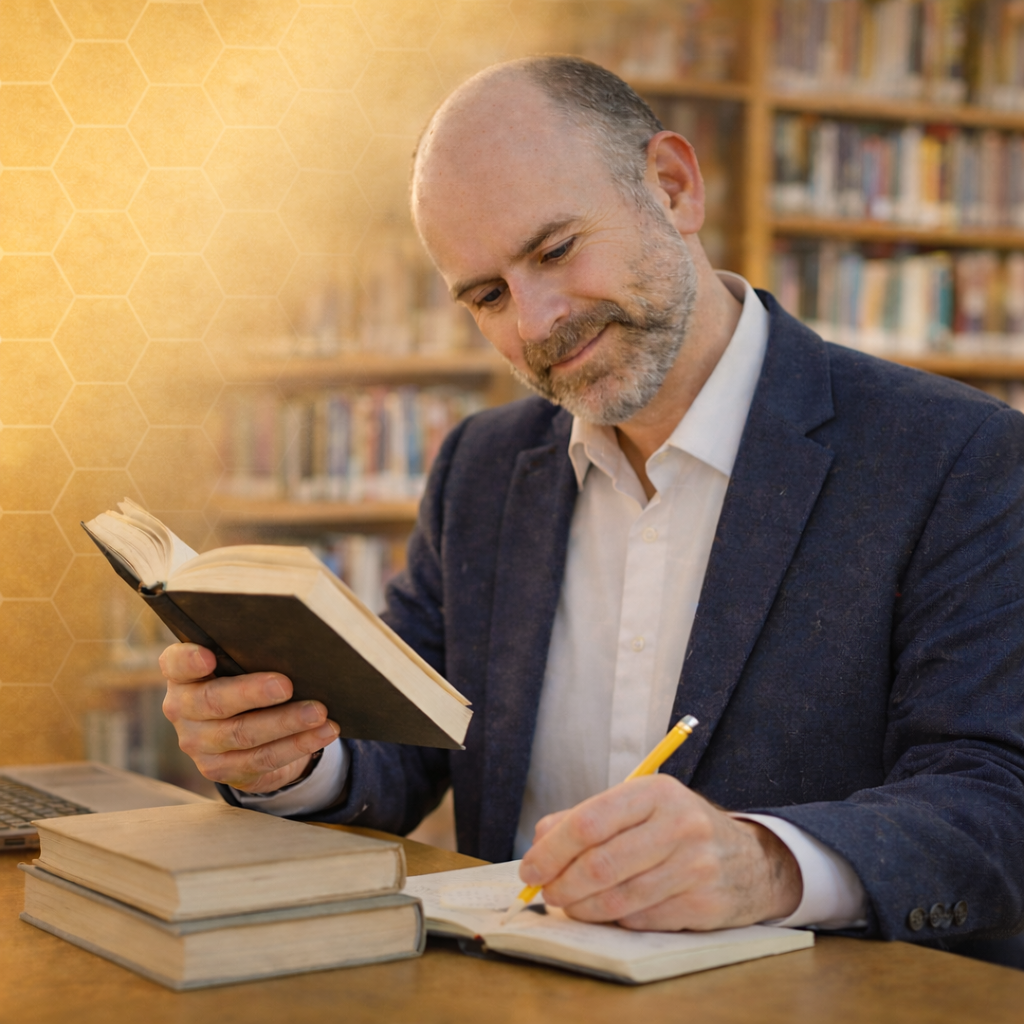 focused study in the library